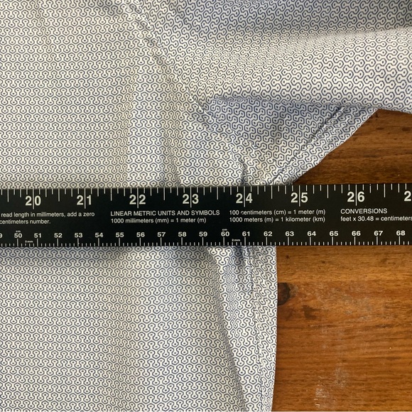 Tom Baine Performance Slim Fit Shirt 4 Way Stretch Wrinkle Free Flip Cuff 2XL - Picture 9 of 10